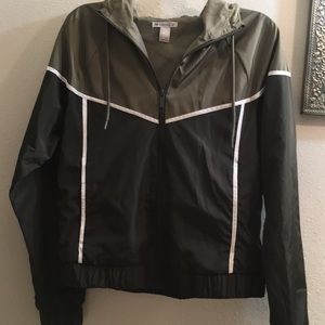 A sporty windbreaker